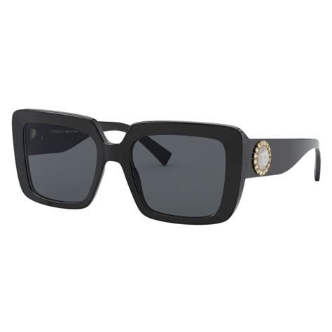 versace black crystal greek sunglasses|eyeglasses versace glasses on face.